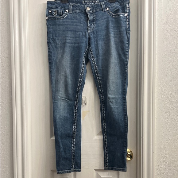 Paisley Sky Women's Blue Skinny Jeans - Picture 1 of 5